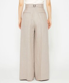 uncrave ヘリンボーン リネン ワイドパンツ（uncrave WHITE）