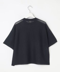 自由区 【アンサンブル対応・洗える】ドライシアーファインゲージクロップド丈 ニット