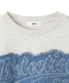 WEGO デニムワッペンプルオーバー