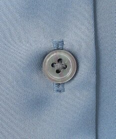 UNFILO L サテン バンドカラーシャツ