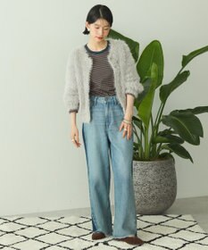 AMERICAN HOLIC シャギーニットクルーネックカーディガン