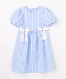 ANY KIDS 【洗濯機可能】サッカー ストライプワンピース