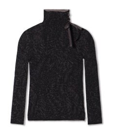 Chacott 【ノーソーイングニット】サイドリボンハイネックニットトップ