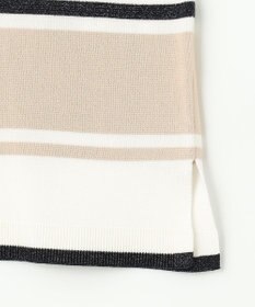 J.PRESS LADIES Cotton Acetate ブロッキング ボーダー ニット