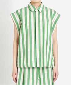 NAVE 【Nave 　洗える】ワイドストライプ ブラウス