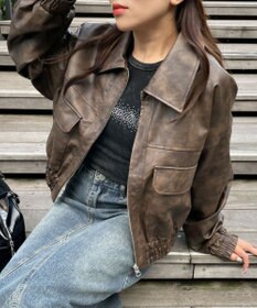 WEGO PUショートブルゾン