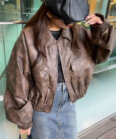 WEGO PUショートブルゾン