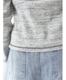 earth music&ecology メランジリブカーディガン（ｇｒａｙ）