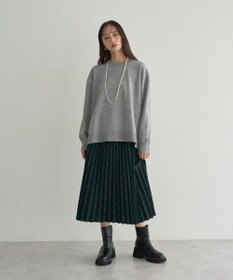earth music&ecology プリーツミディスカート