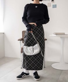 WEGO ワンポイントデザインフィンガーホールリブロンT