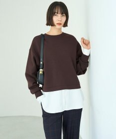 UNFILO L 【2WAY】BEAUTY FORM JERSEY ハーフZIP プルオーバー
