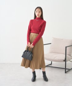 earth music&ecology プリーツミディスカート