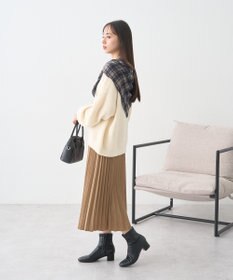 earth music&ecology プリーツミディスカート