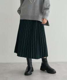 earth music&ecology プリーツミディスカート