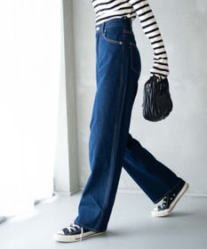 WEGO ルーズストレートデニムパンツ