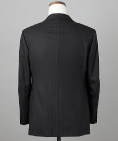GOTAIRIKU 横に伸びる【TasmaniaWool/タマニアウール】ストレッチ スーツ（ブラックストライプ）