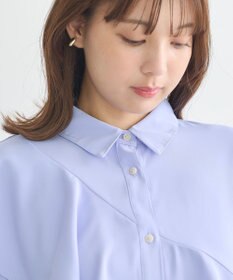 earth music&ecology アシメラッフルシャツ