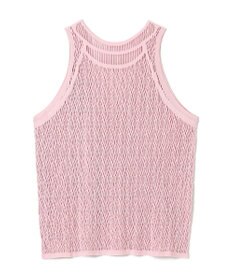Chacott 【ノーソーイングニット】ランダムメッシュニットタンクトップ