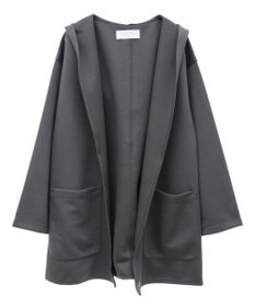 Green Parks ポンチフード付きカットカーディガン