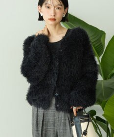 AMERICAN HOLIC シャギーニットクルーネックカーディガン