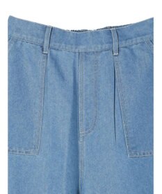 Green Parks インド綿 デニムストレートパンツ