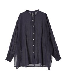 CRAFT STANDARD BOUTIQUE シアーボイルピグメント染めバンドカラーシャツ