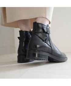 Pointer 本革ベルト付きエンジニアショートブーツ