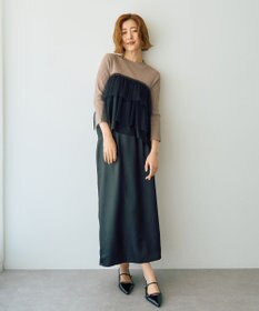 YECCA VECCA シャイニーロングスカート