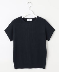 J.PRESS LADIES 【洗える】レーヨンエリートストレッチ フレンチスリーブ ニット