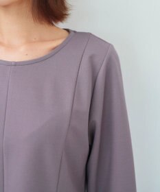 Tiaclasse 【洗える】袖パールポンチフレアトップス