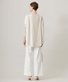 ICB 【UVカット・吸水速乾・洗える】シェルタリングドライサテン  ワイドストレートカーゴパンツ