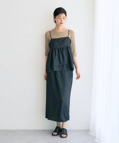 YECCA VECCA シャイニーロングスカート