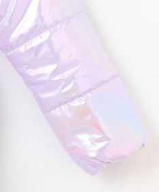 ANY KIDS パール調×フリースボア中綿コート