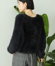 AMERICAN HOLIC シャギーニットクルーネックカーディガン