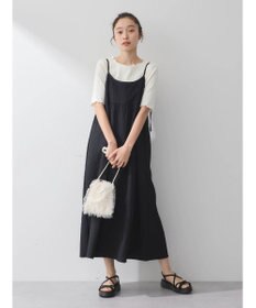 earth music&ecology バックリボンキャミワンピース