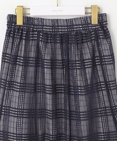 ANY SIS L レーシーチェック スカート