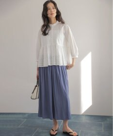 組曲 S ギャザーライトデシン パンツ