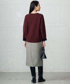 自由区 L 【カタログ掲載】レーヨンストレッチベーシックシルエット ニット