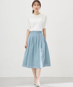 組曲 【WEB限定】メッシュ切り替えドルマン ニット