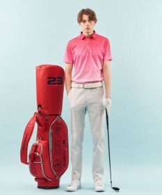 23区GOLF 【MEN】【UVケア/吸水速乾】グラデーションロゴ 半袖ポロシャツ