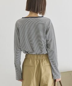 AMERICAN HOLIC シアーカラーボーダープルオーバー