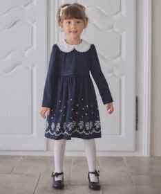 ANY KIDS 襟付き 長袖 ワンピース