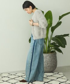 AMERICAN HOLIC シャギーニットクルーネックカーディガン