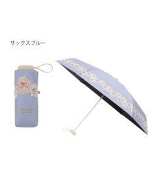 MOONBAT 【WEB限定/遮光率100%】晴雨兼用折りたたみ日傘 ポール&ジョー(PAUL & JOE ACCESSOIRES)クリザンテーム/バイカラー 雨の日OK 遮熱 簡単開閉 UV 晴雨兼用