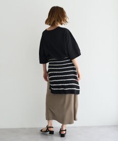 YECCA VECCA 【UVカット】ワイドスリーブ箔プリントTee