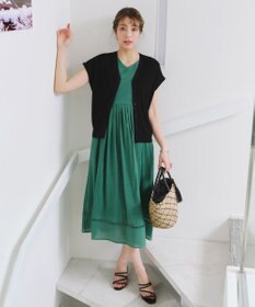 Tiaclasse シーグラスチェックバッグ