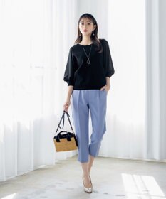 Tiaclasse 【洗える】スリットテーパードパンツ