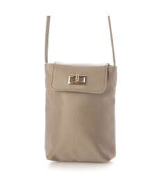 UNBILLION VERYコラボ ペルケ perche / 牛革フラップナイロンショルダーバッグ