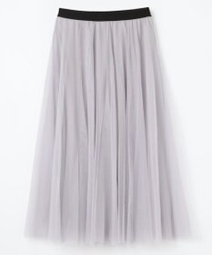 ANY 【ウエストゴム】チュールフレアースカート