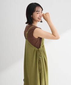 Green Parks 表面感脇リボンキャミワンピース